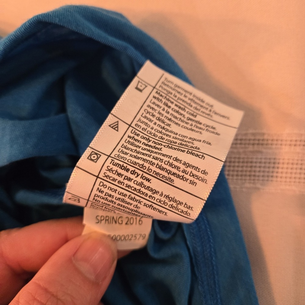 Carhartt  Active Quarter Zip Fitted Pullover Mens Size XL Blue Logo - Picture 7 of 8